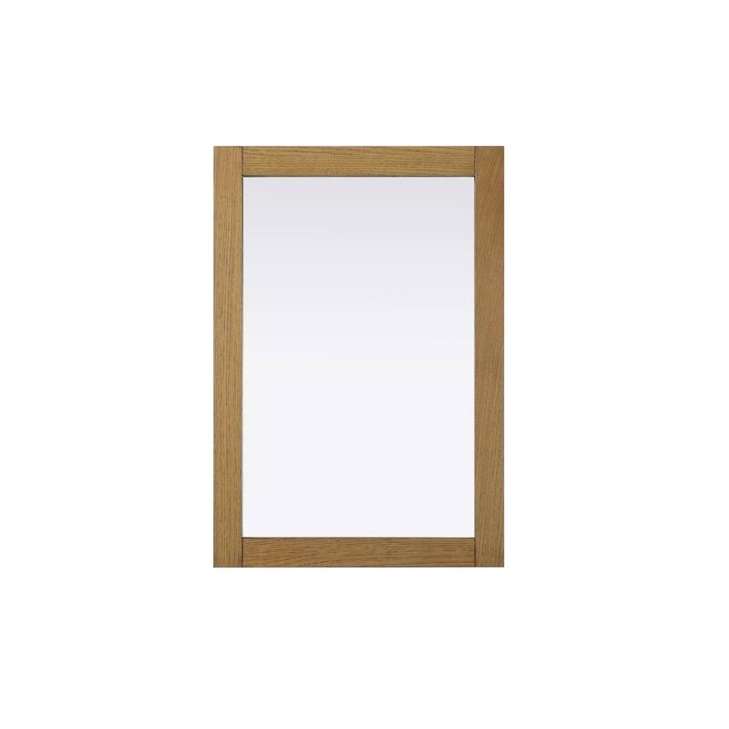 Solene Wooden Rectangle Mirror - Honey Teak - 22" x 32"