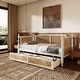 preview thumbnail 9 of 40, Wooden Rattan Daybed with 2 Drawers or Trundle