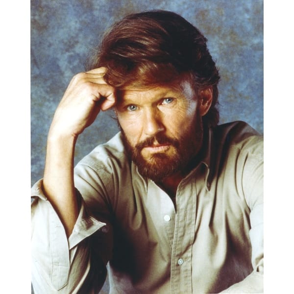 Buff Kris Kris Kristofferson in Gray Long Sleeve Portrait Photo Print - Bed Bath ...