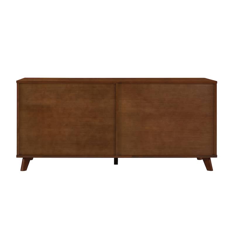 Christopher Knight Home - 47"W Rubber Wood Cat Cabinet with Rattan Doors & Cushion