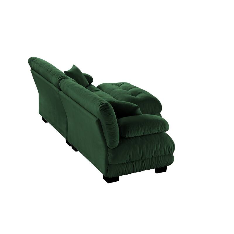 Cloud Couch 2-Seater Sofa with Convertible Ottoman