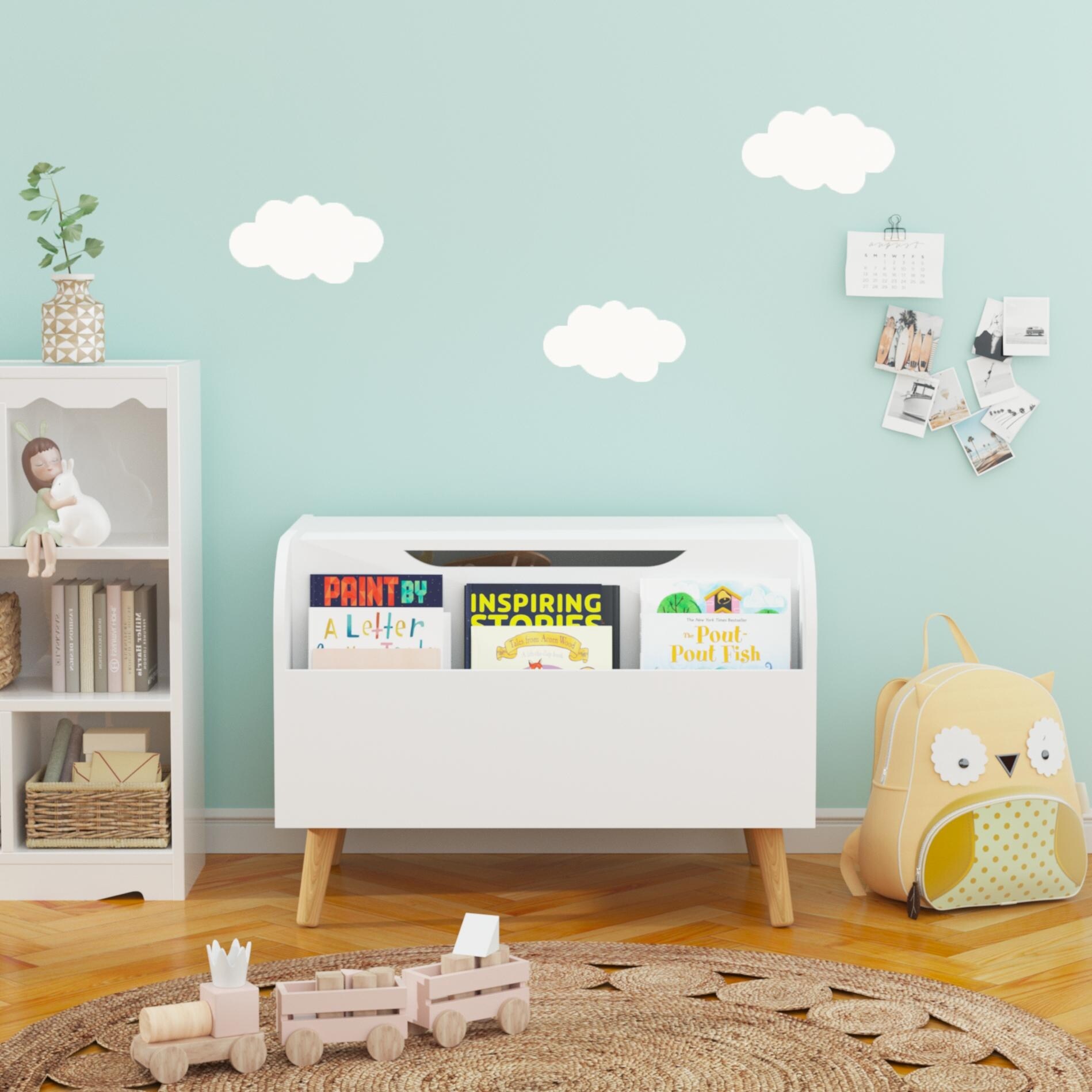 Toy chest bookshelf 2025