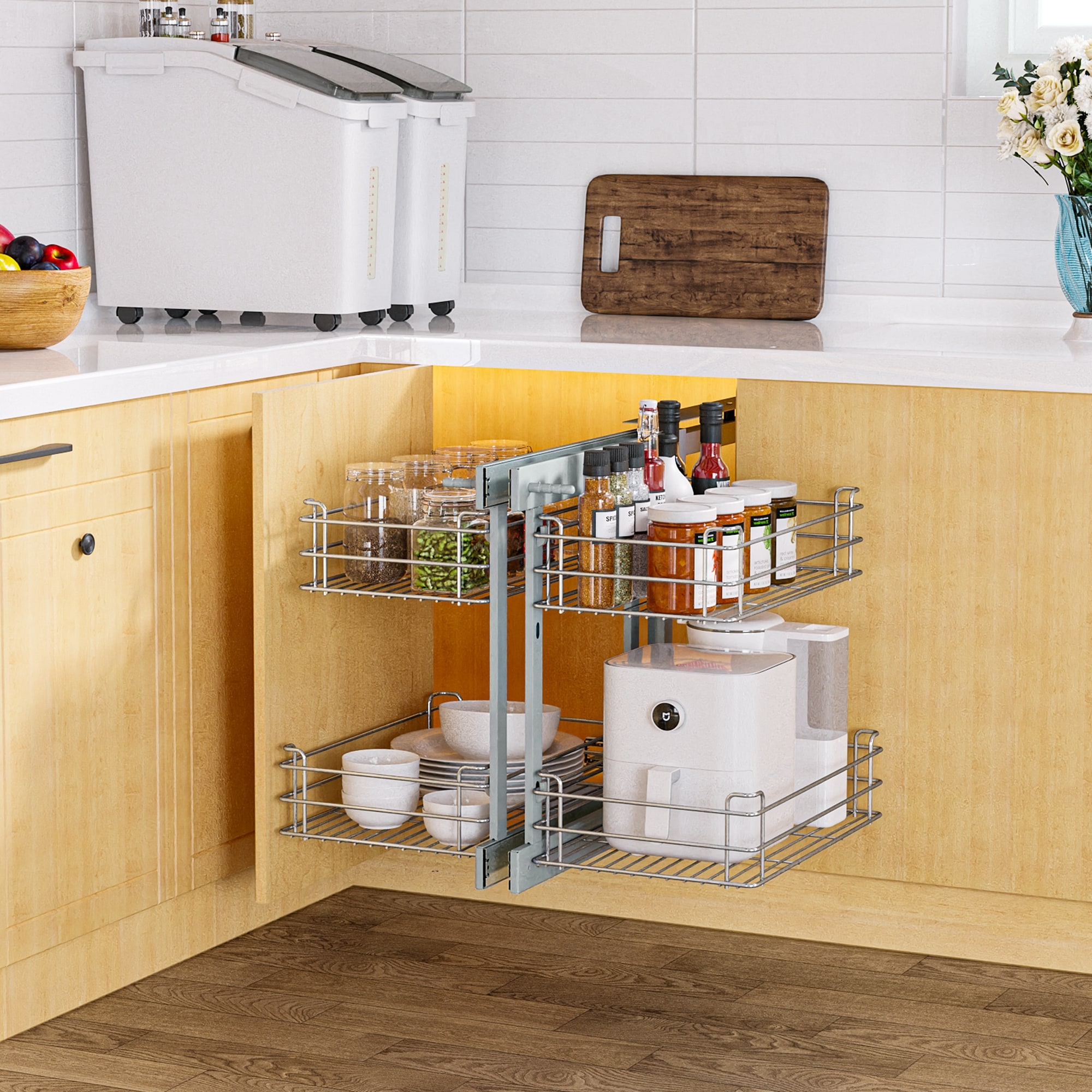 Blind corner pull out shelves cheap