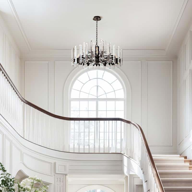 KAYLA 54in Modern Luxury Crystal Chandelier Lighting - LED Ceiling Light Fixture