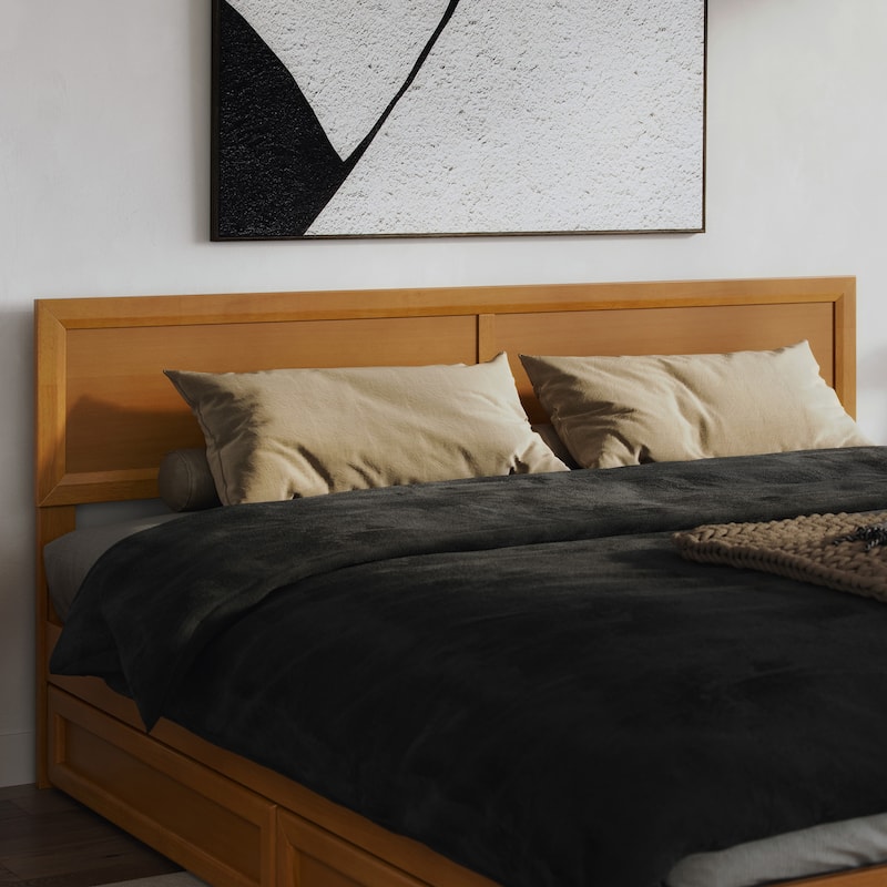 Sophia Solid Wood Headboard - Light Toffee - King