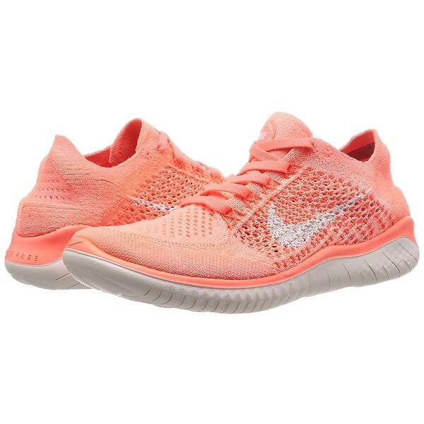 women's free rn flyknit 2018 lace up sneakers