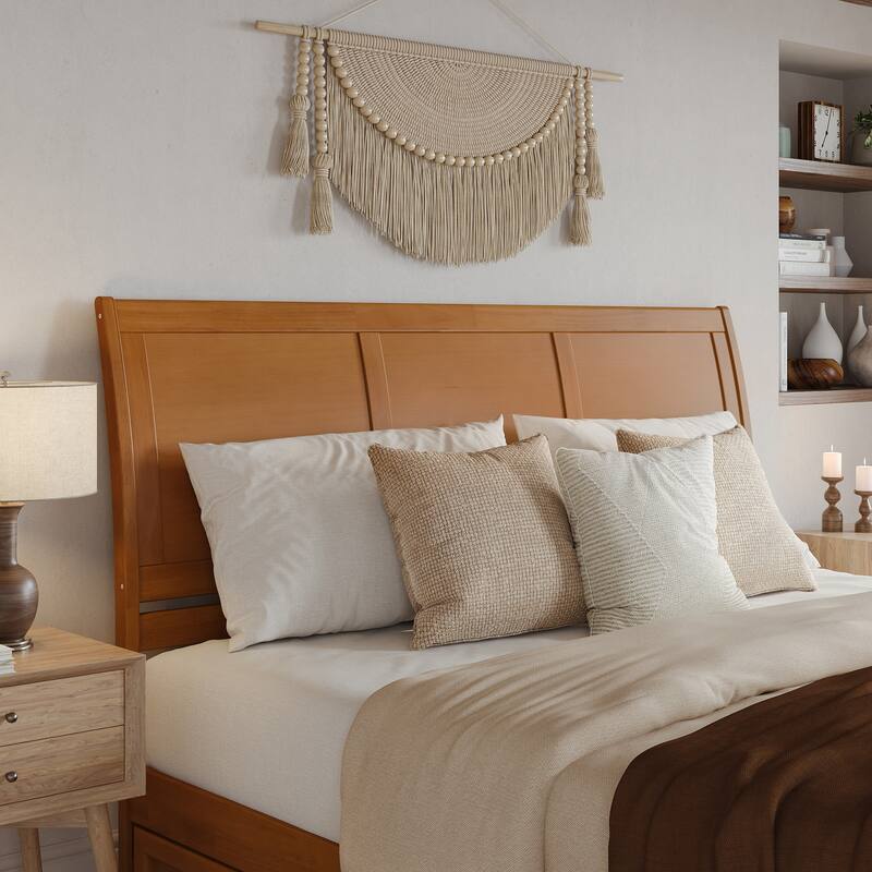 Andorra Platform Bed with Panel Footboard and Storage Drawers