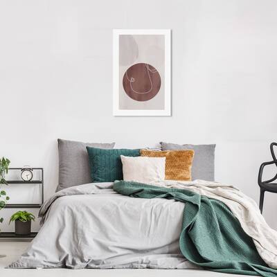 Wynwood Studio Canvas Abstract Bronze Setting Brown and Modern & Contemporary Wall Art Canvas Print