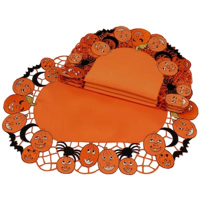 Happy Jack-O-Lanterns-14X20-Placemats-Set of 4 - 1420