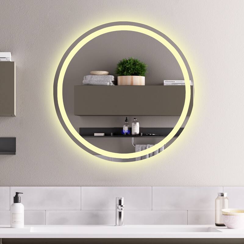 Frameless Back Lit LED Mirror - Silver