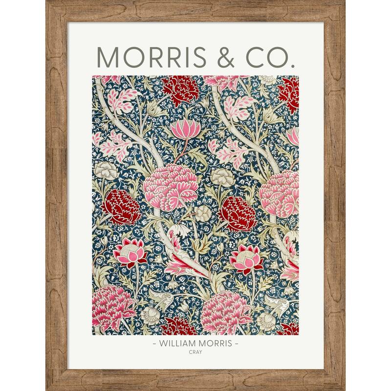 Cray by William Morris Wood Framed Wall Art Print