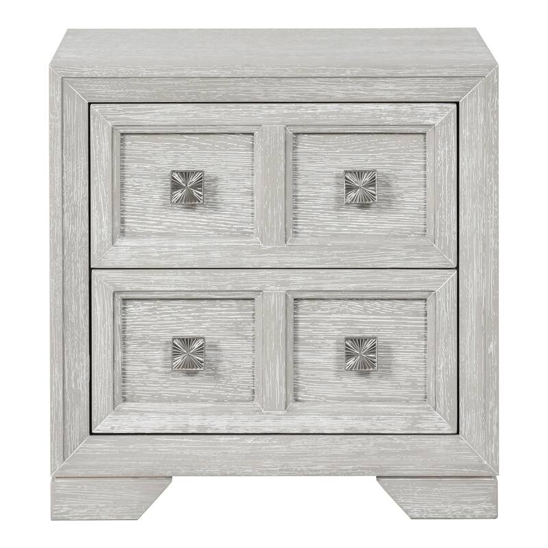 Furniture of America Jupiter 3-Piece Light Grey Wood Panel Bedroom Set