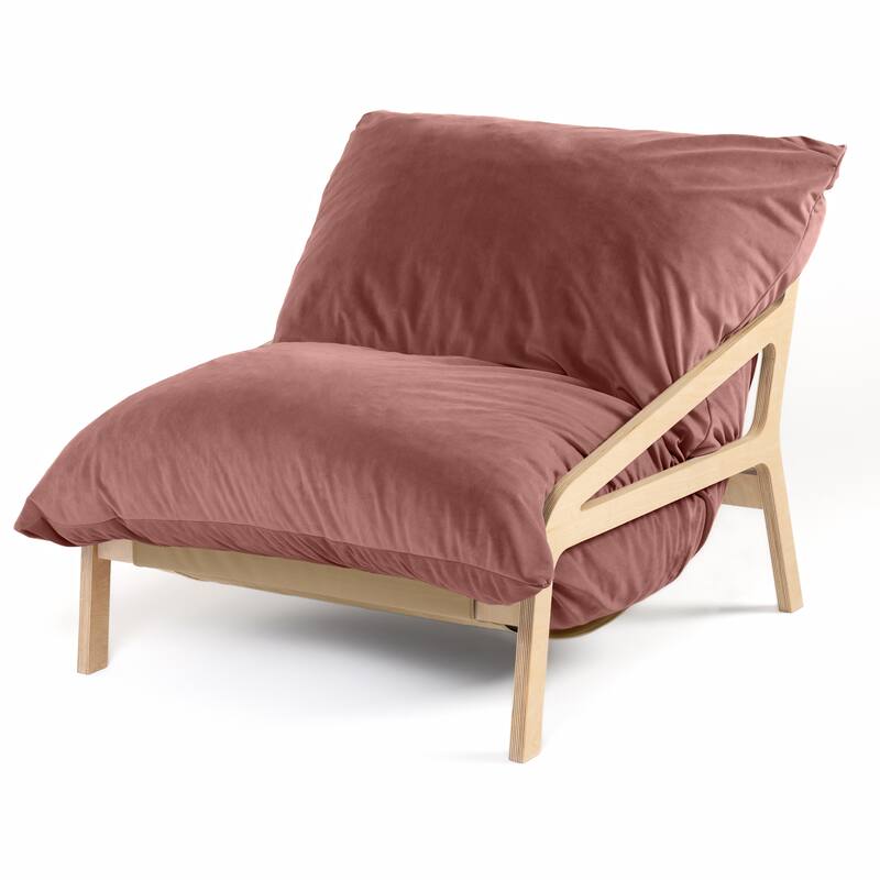 Pillow Saxx Dream Lounger with Wood Frame - 3-in-1 Bean Bag