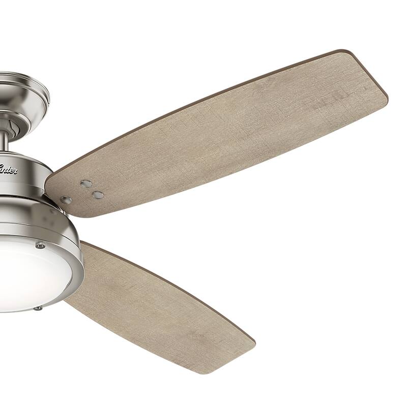 Hunter 52" Wingate Ceiling Fan with LED Light Kit and Handheld Remote - Transitional, Coastal