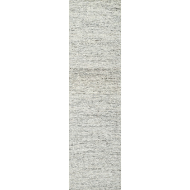 Momeni James Hand-tufted Wool Area Rug - 2' 3" x 8' - Light Grey - Runner