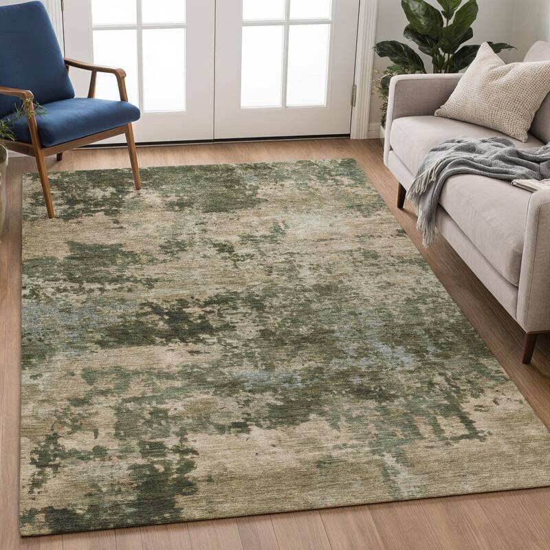 Machine Washable Indoor/ Outdoor Modern Jenna Chantille Rug