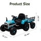 preview thumbnail 16 of 22, Kids Ride on Tractor with Trailer & Parent Remote Control,12V Battery Powered Ride On Tractor Toy with Dual Motors
