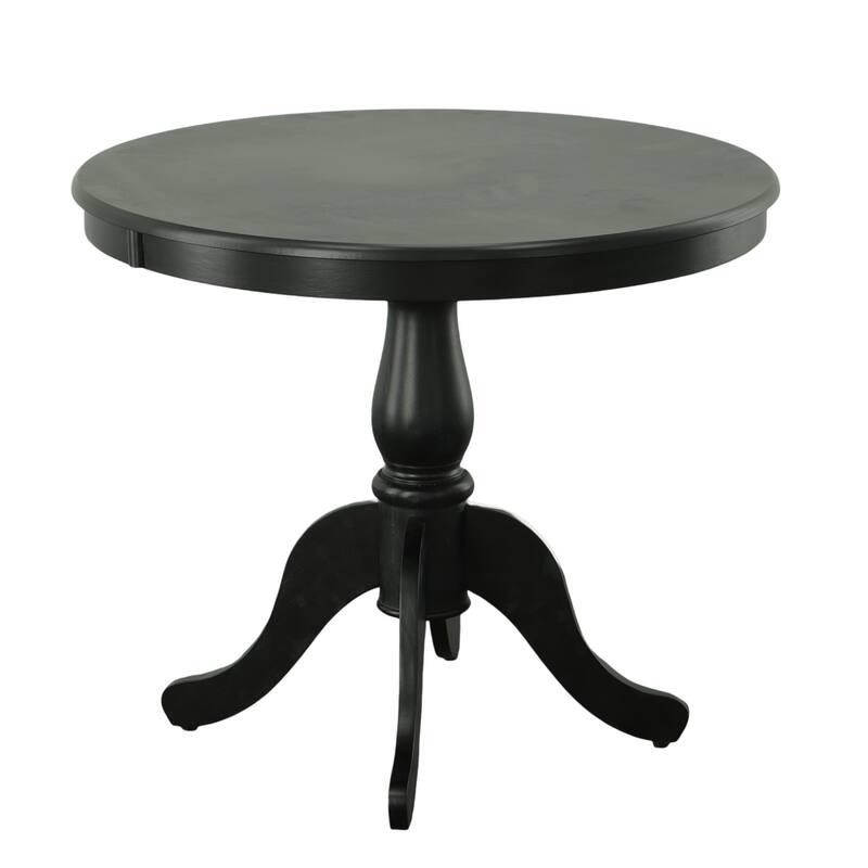 Round Pedestal Dining Table - 36" - Black