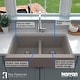 preview thumbnail 14 of 75, Karran Retrofit Farmhouse Quartz 34 in. Double Bowl 50/50 Sink Kit