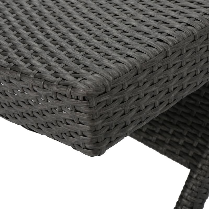 Toscana Wicker Outdoor Armed Chaise Lounge Chair (Set of 2) by Christopher Knight Home - 79.25"L x 27.50"W x 15.00"H