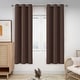 preview thumbnail 132 of 135, Deconovo Grommet Room Darkening Curtains, Set of 4 Panels 42x84 Inch - Chocolate