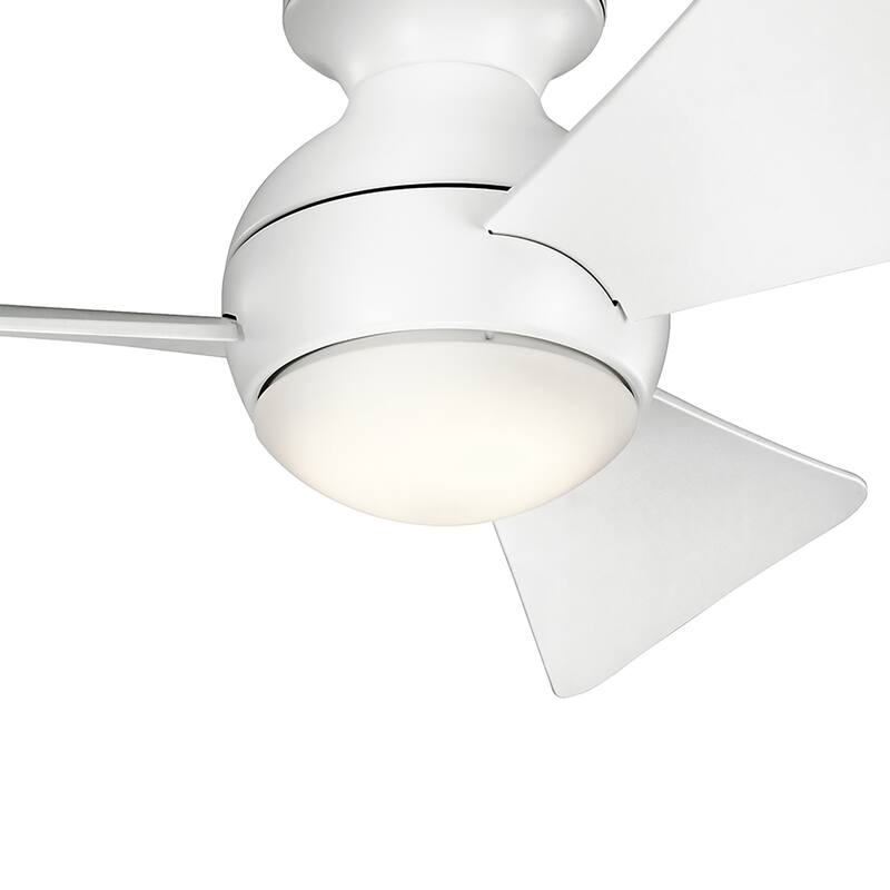 Kichler Lighting Sola Collection 34-inch Matte White LED Ceiling Fan