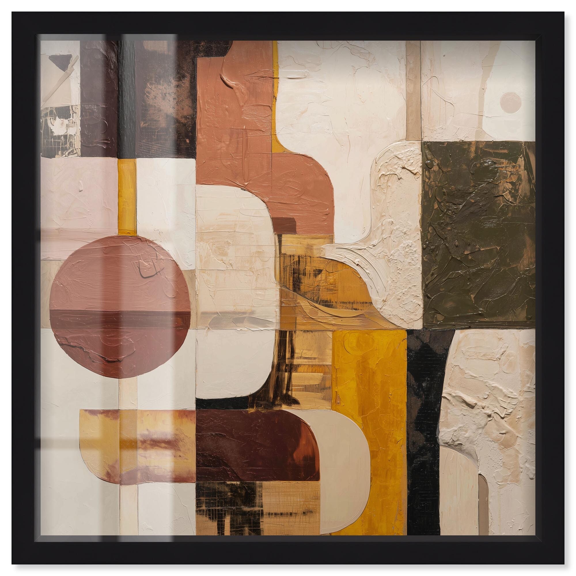 Contemporary Layers I Modern Wall Art Shadowbox Print by Art Remedy