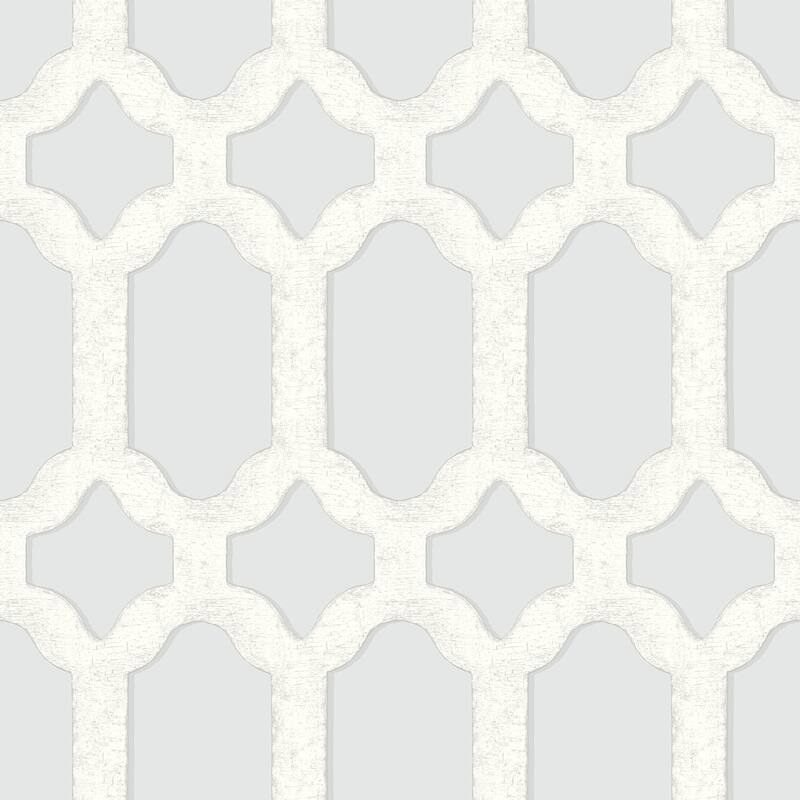 Chesapeake Chervil Sky Blue Trellis Wallpaper