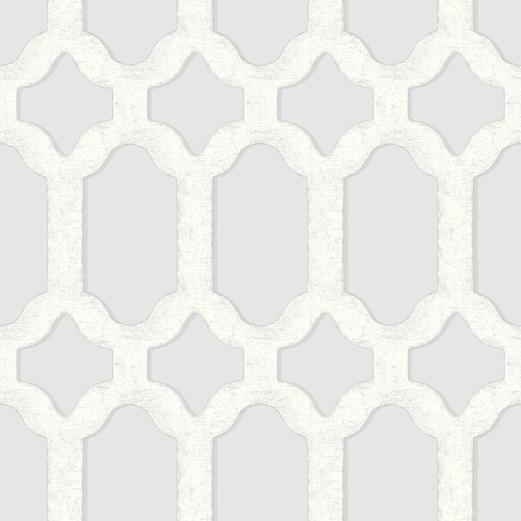 Chesapeake Chervil Sky Blue Trellis Wallpaper