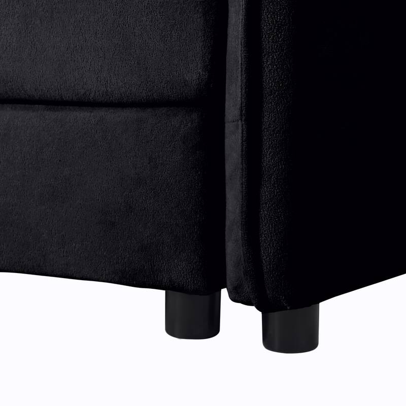 Chenille Swivel Accent Chair (Square Design)