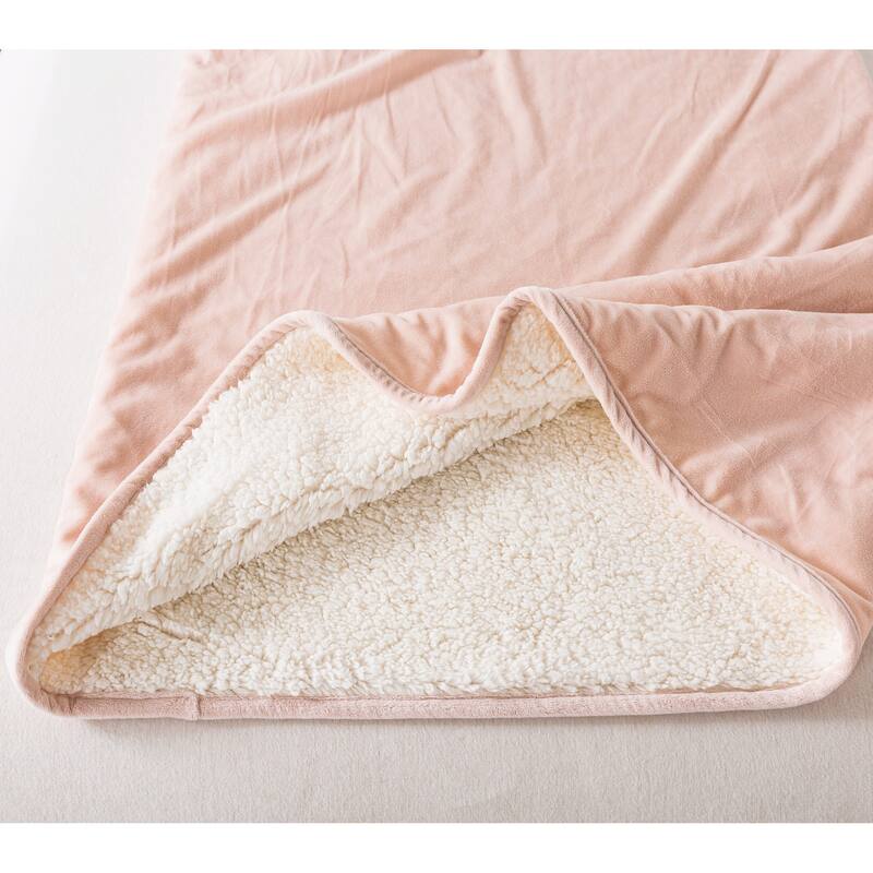 The Work Sack Velvet and Sherpa Wearable Throw