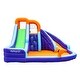 preview thumbnail 4 of 3, CocoNut Castles Double Slide Inflatable Water Park with Climbing Wall & Water Cannon - Multi