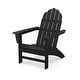 preview thumbnail 15 of 16, POLYWOOD Vineyard Outdoor Adirondack Chair Black