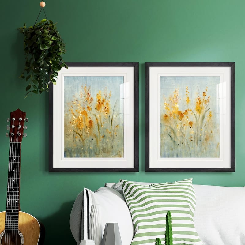 Spray of Wildflowers I Premium Framed Print - Ready to Hang - Multi-Color