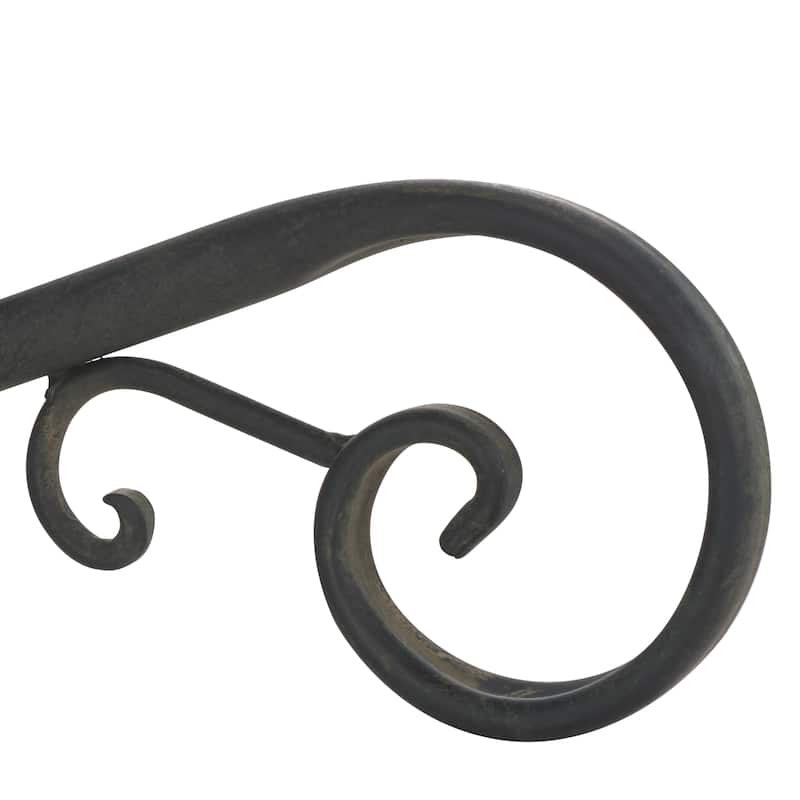 SAFAVIEH Outdoor Brisa Victorian Scroll Iron Bird Bath - 19" W x 19" D x 27" H - 19"W x 19"D x 27"H