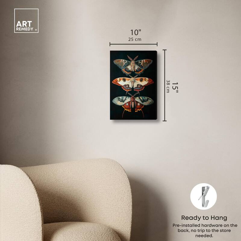 Void's Vivid Visitors Canvas by Art Remedy, Gallery Wrapped