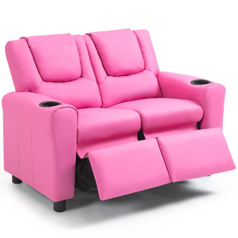 AVAWING Faux Leather Kids Recliner Lounge Sofa Chair