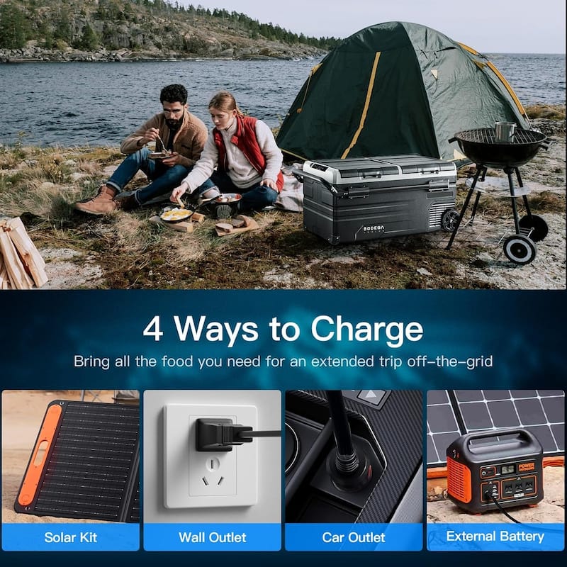 BODEGA Car Refrigerator,Dual Zone Cooler,Temp Independent,APP Control