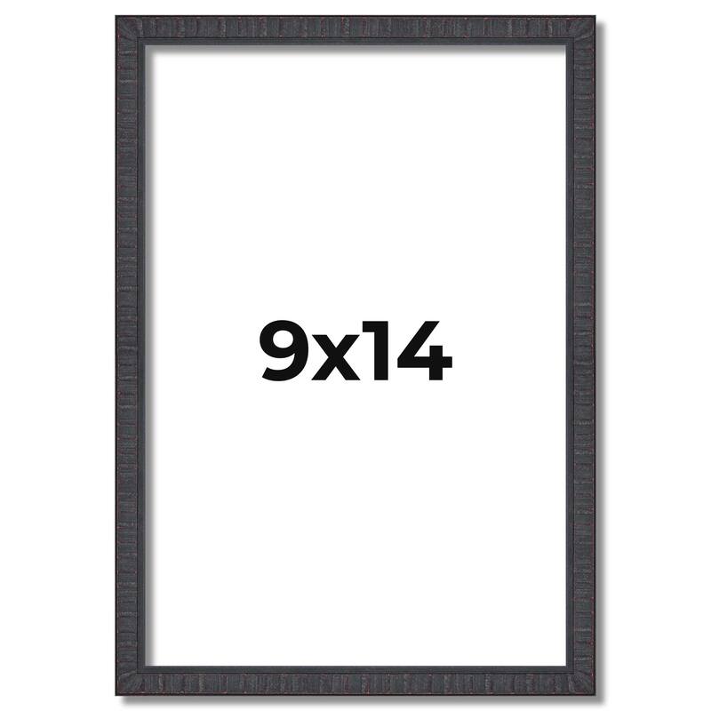 9x14 Frame Brown Picture Frame - Complete Modern Photo Frame Includes