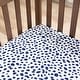 preview thumbnail 1 of 24, Rizzy Home Ink Dot Cotton Fitted Cribsheet - 28" X 52"