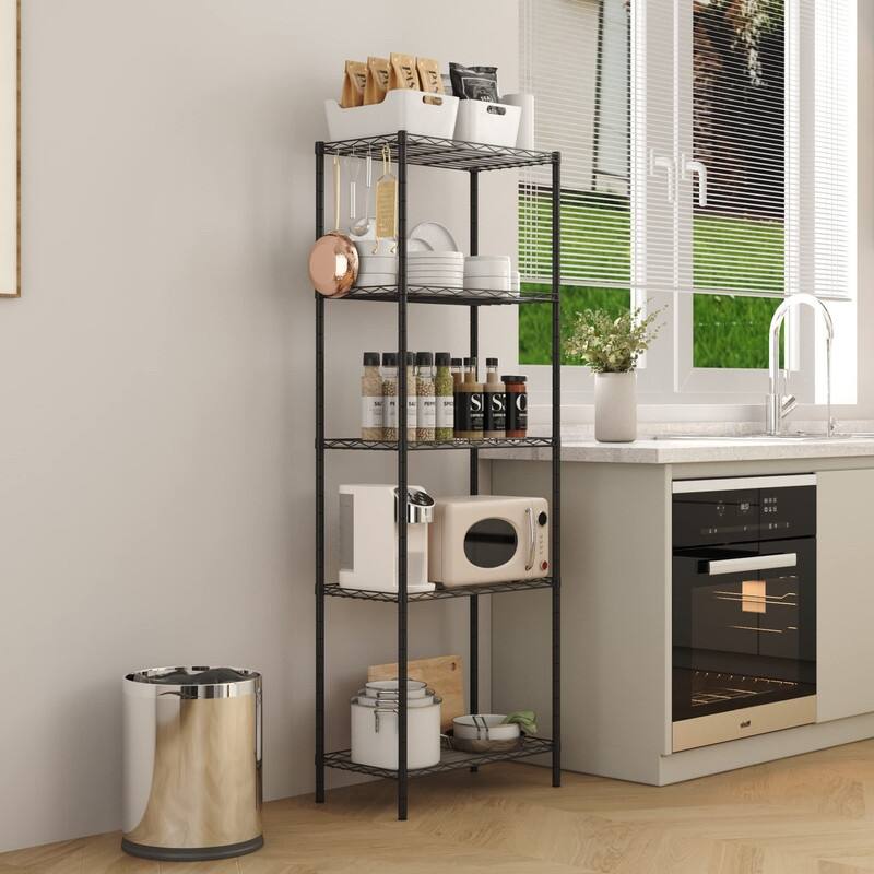 Shelf Liners and Hooks for Kitchen - 11.4"D x 21.3"W x 59.05"H