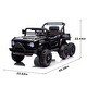 preview thumbnail 22 of 37, 12V Kids Ride On 6-Wheel Electric Truck Car W/Parents Control ,Six-Wheel Suspension,Four motors,Power Display,Searchlight
