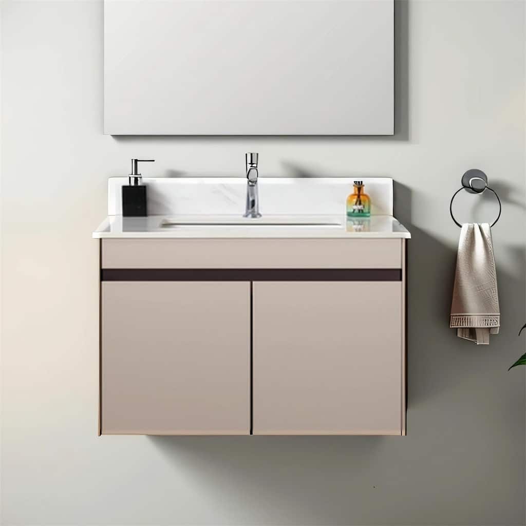 43" Marble Vanity Top with 1 Pre-drilled Faucet Holes, Undermount Sink