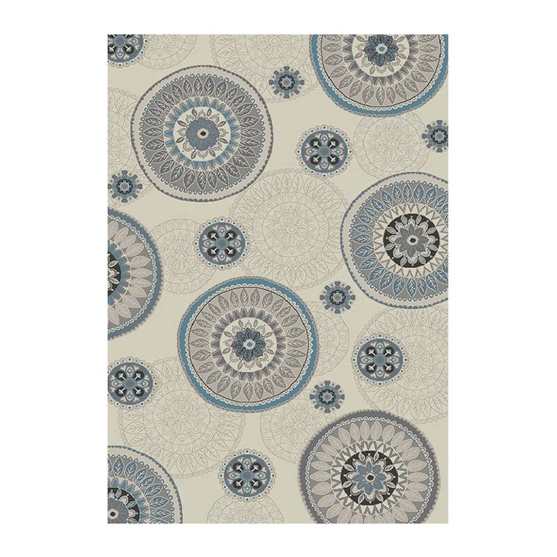 Guyis Geometric Modern Stain Resistant Woven Area Rug By HomeRoots