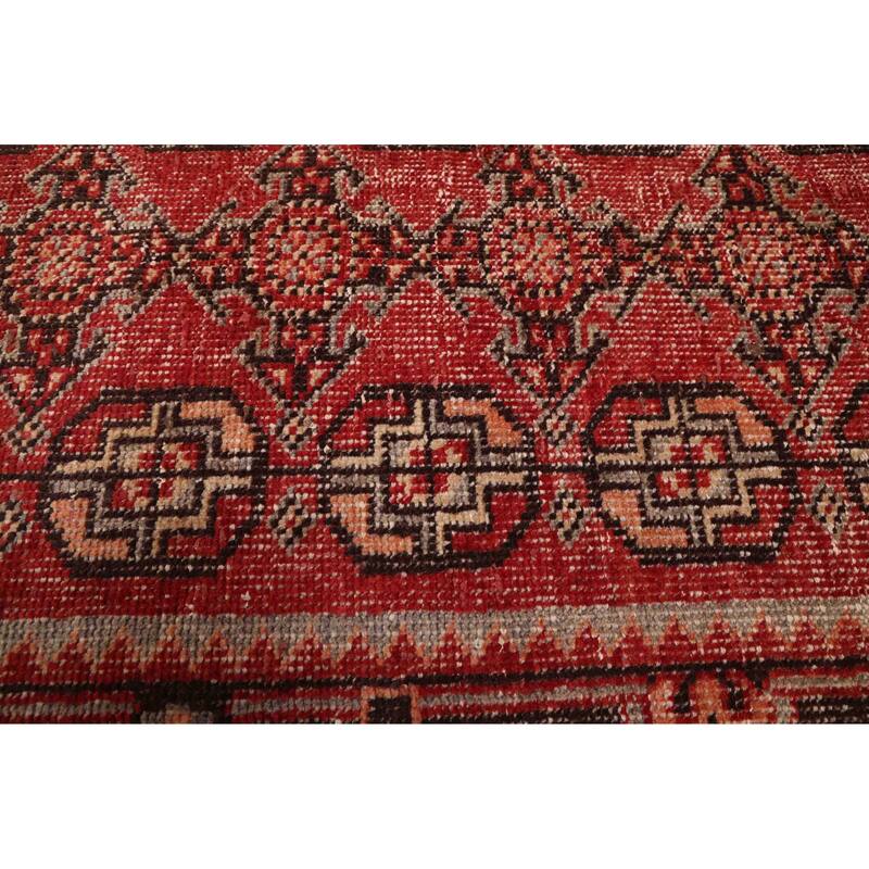 ECARPETGALLERY Hand-knotted Andelz Red Wool Rug - 3'0 x 9'9