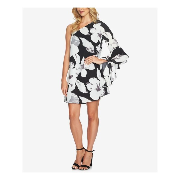 cece floral print asymmetrical dress