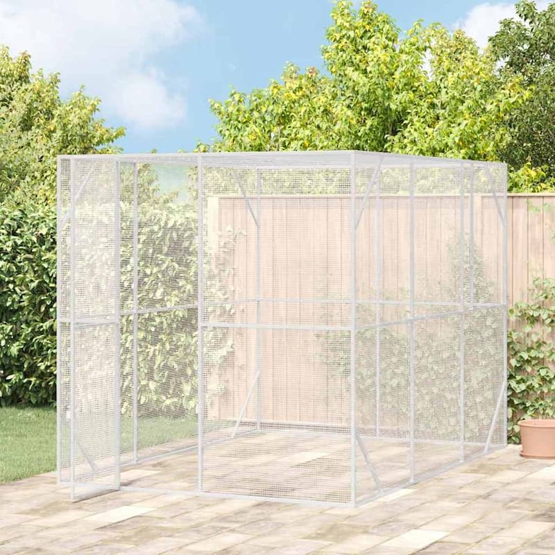 vidaXL Bird Cage Anthracite Galvanized steel