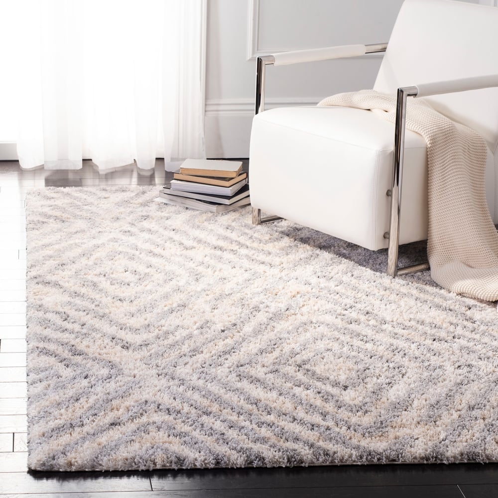 SAFAVIEH Berber Shag Nobuyo Moroccan 1.2-inch Thick Rug