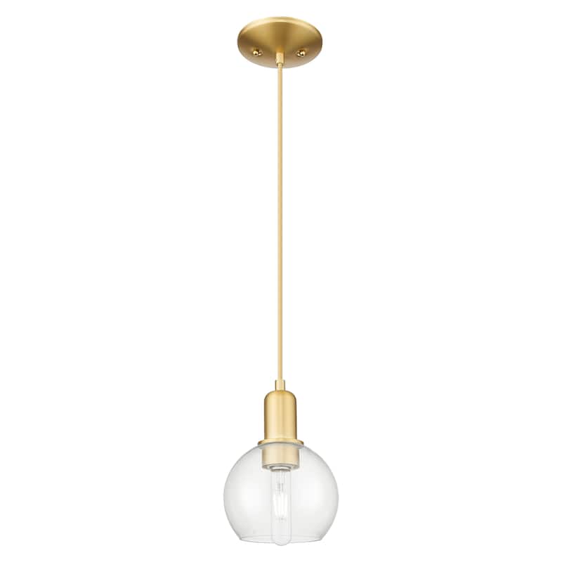 Innovations Lighting Endless Possibilities Arcadia - Athens - 1 Light 6" Cord Hung Mini Pendant - Clear/Satin Gold