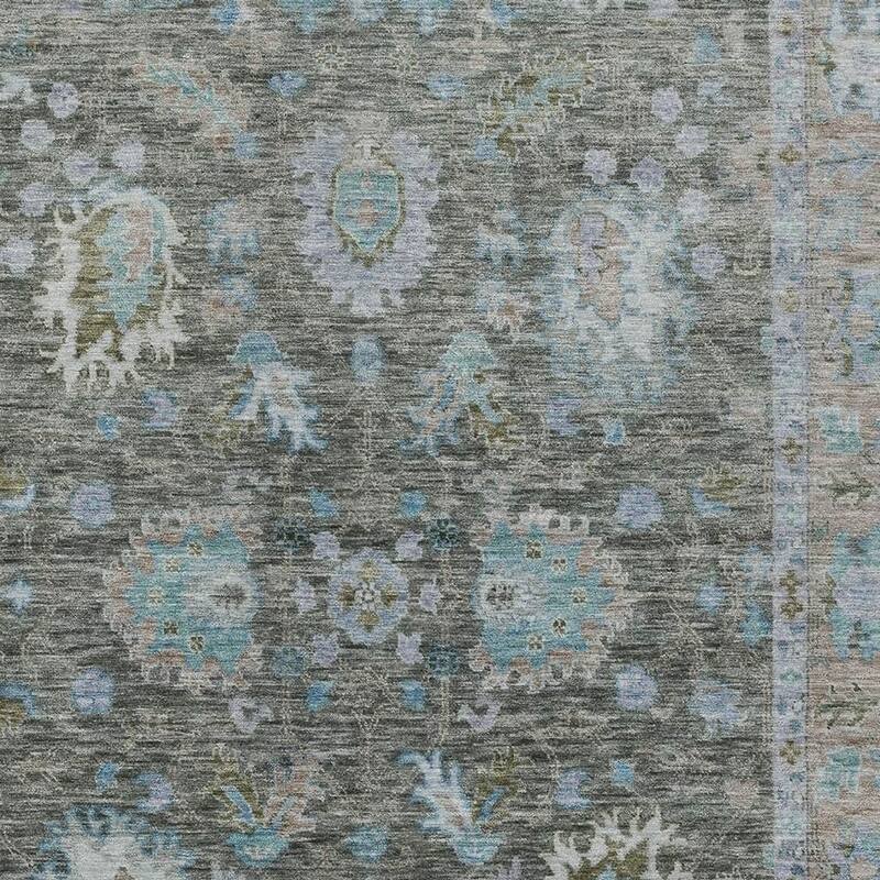 HomeRoots Floral Traditional Rectangle Outdoor Rug
